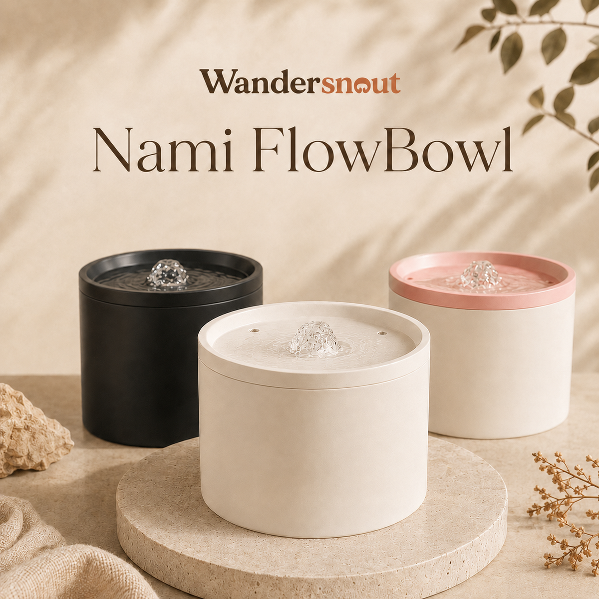 Nami FlowBowl keramische drinkfontein voor katten