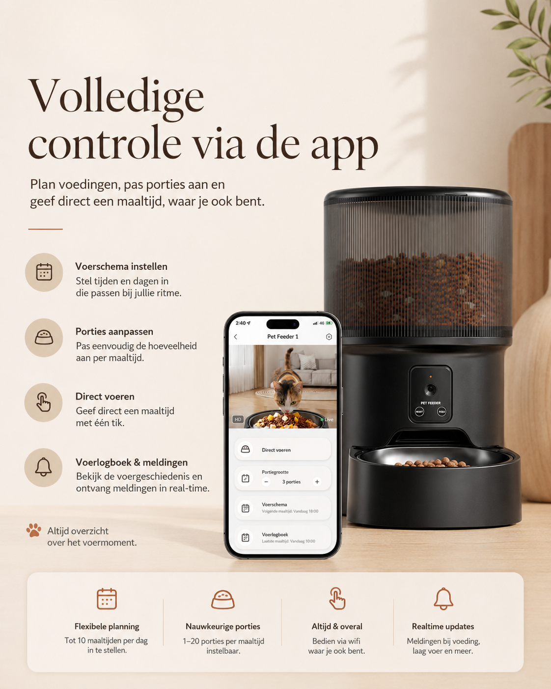 FeedCam Pro | Slimme voerautomaat met camera