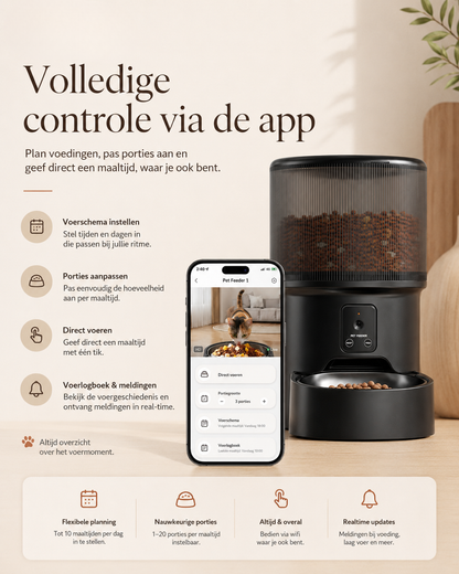 FeedCam Pro | Slimme voerautomaat met camera