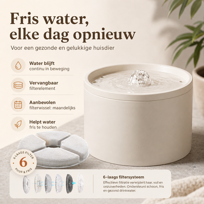 Nami FlowBowl | Keramische drinkfontein voor katten