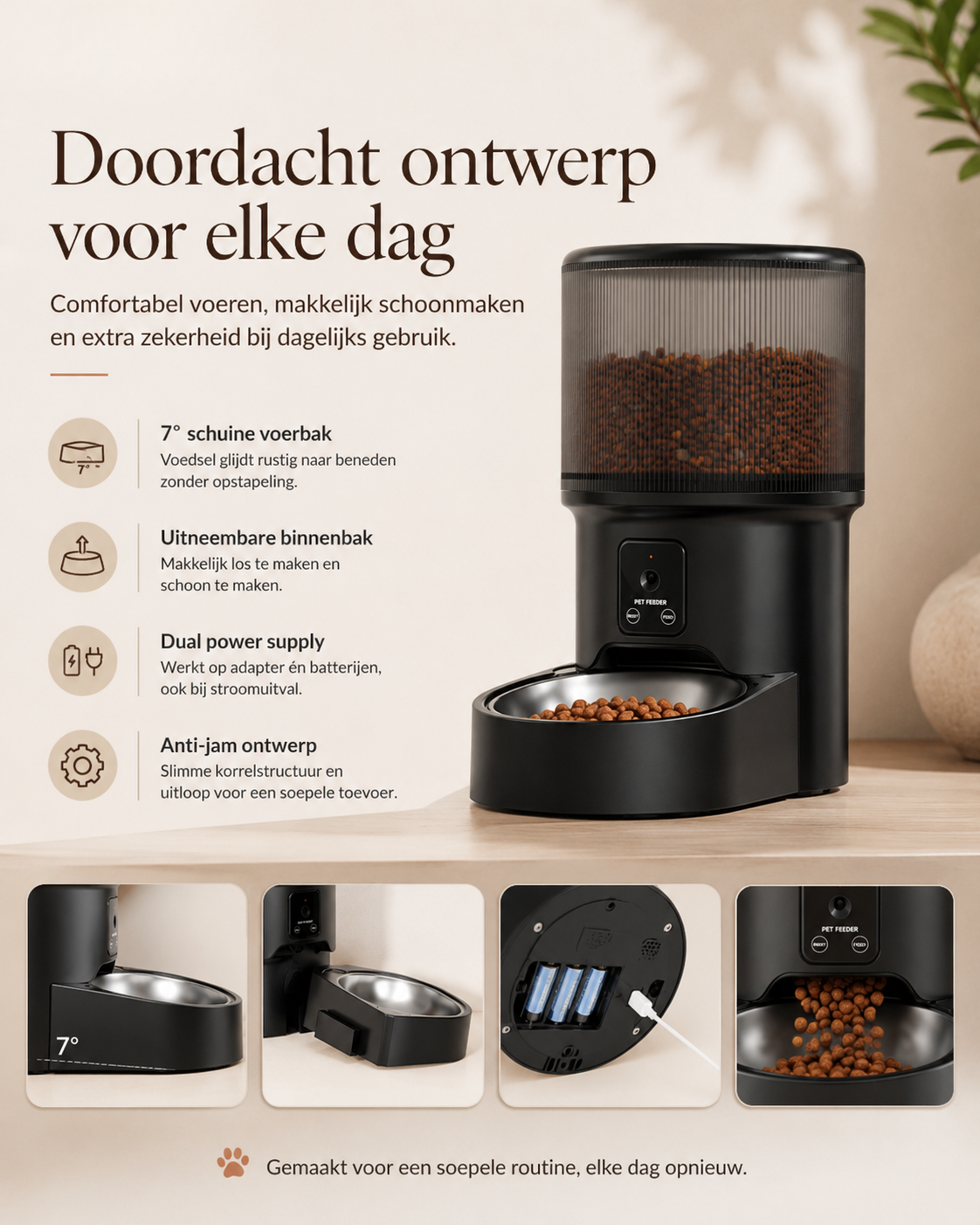 FeedCam Pro | Slimme voerautomaat met camera
