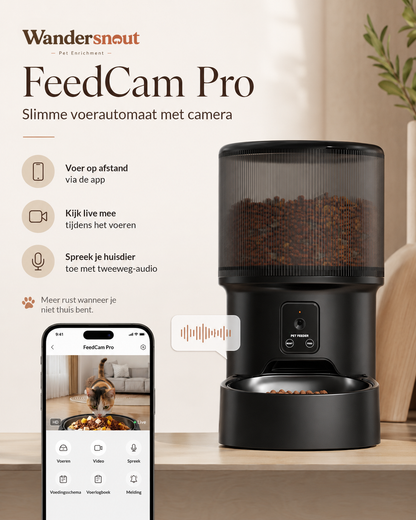 FeedCam Pro | Slimme voerautomaat met camera