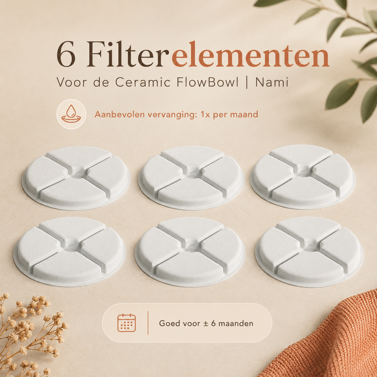 Nami FlowBowl | Keramische drinkfontein voor katten
