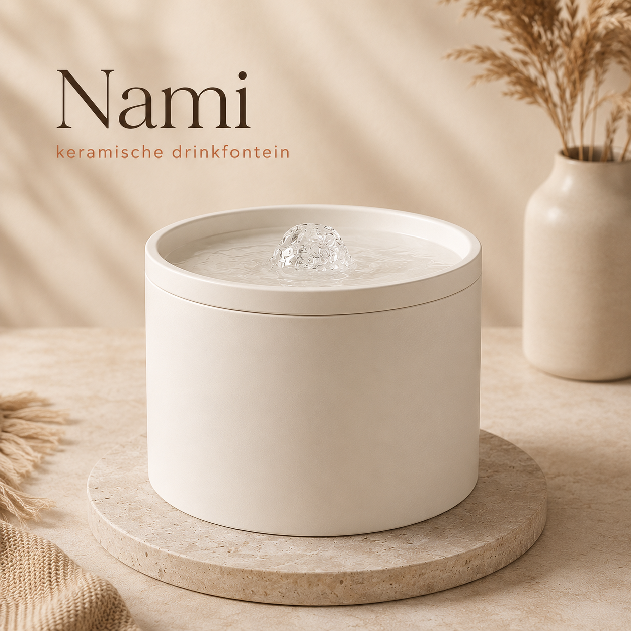 Nami FlowBowl | Keramische drinkfontein voor katten