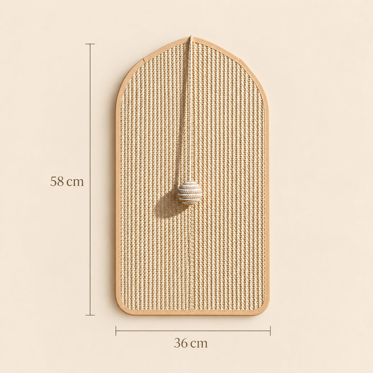 Kiva WallScratcher Huis Groot – afmetingen 58 × 36 cm