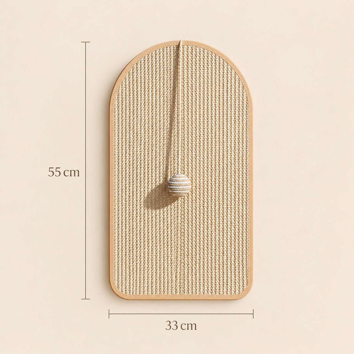 Kiva WallScratcher Huis Middel – afmetingen 55 × 33 cm