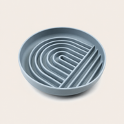 Tempo Slow Bowl silicone slow feeder for dogs in gray blue
