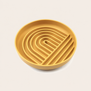 Tempo Slow Bowl silicone slow feeder for dogs in mango yellow