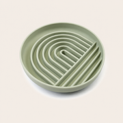 Tempo Slow Bowl silicone slow feeder for dogs in mustard green
