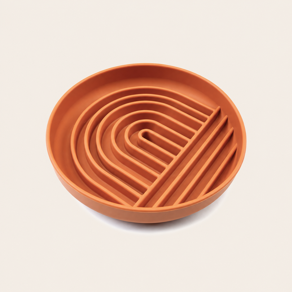 Tempo Slow Bowl silicone slow feeder for dogs in red