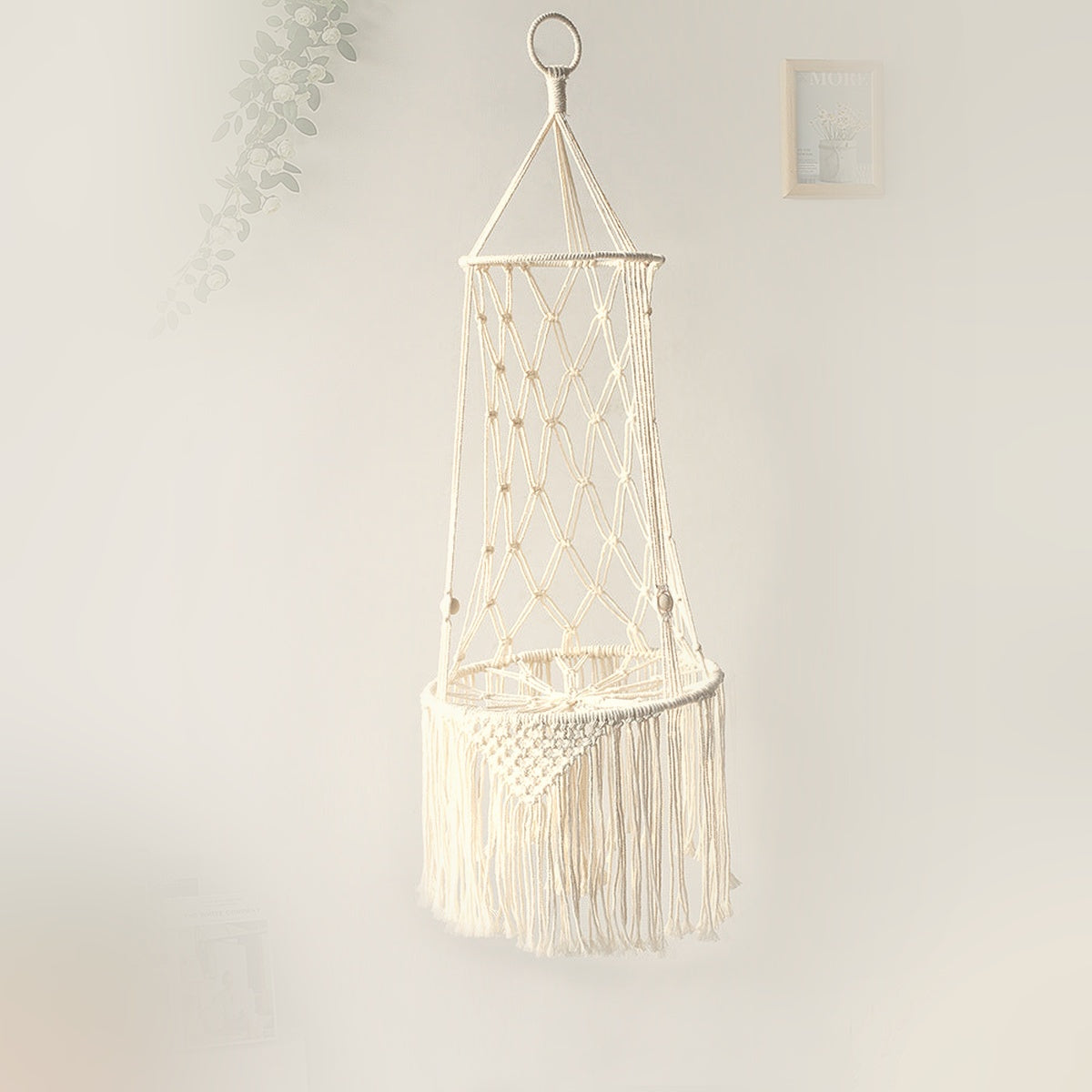Elara Macramé Bed losse macramé hangconstructie zonder kussen